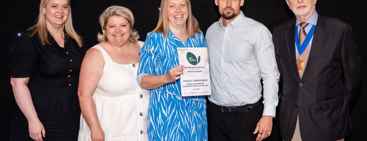 Paxman Academy celebrate two commendations in education awards